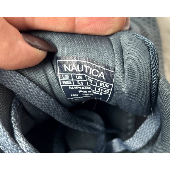 Nautica Lightweight Mesh Lace Up Sneaker Blue White Women Size 8.5 Finnian - Picture 6 of 6